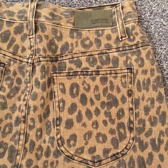 Current/Elliott Brown and Black Skater Mini Skirt - Picture 12 of 16